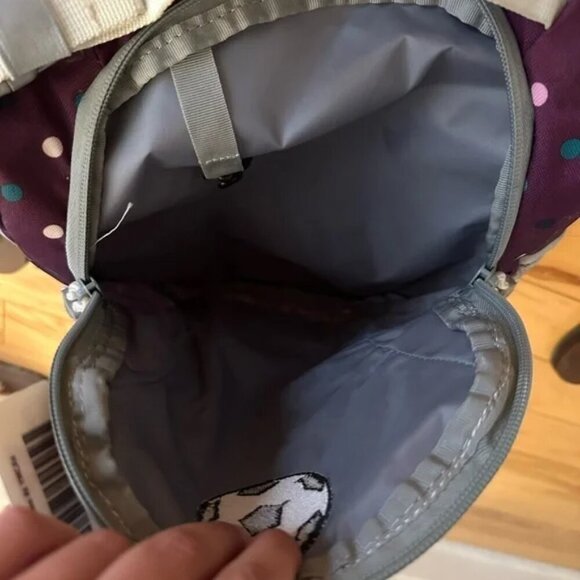 Lands End Kids Purple Backpack Soccer patch - Picture 5 of 7